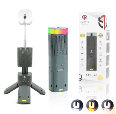 انارة توبي الاحترافية Toby's (كشاف+قاعدة+بطارية متنقلة) CPL-T22