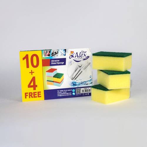 اسفنج غسيل (10+4) قطعة 