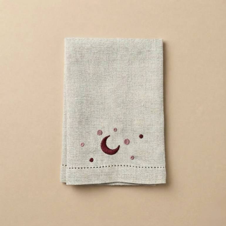 CRESCENT MOON BEIGE NAPKINS (SET OF 4)