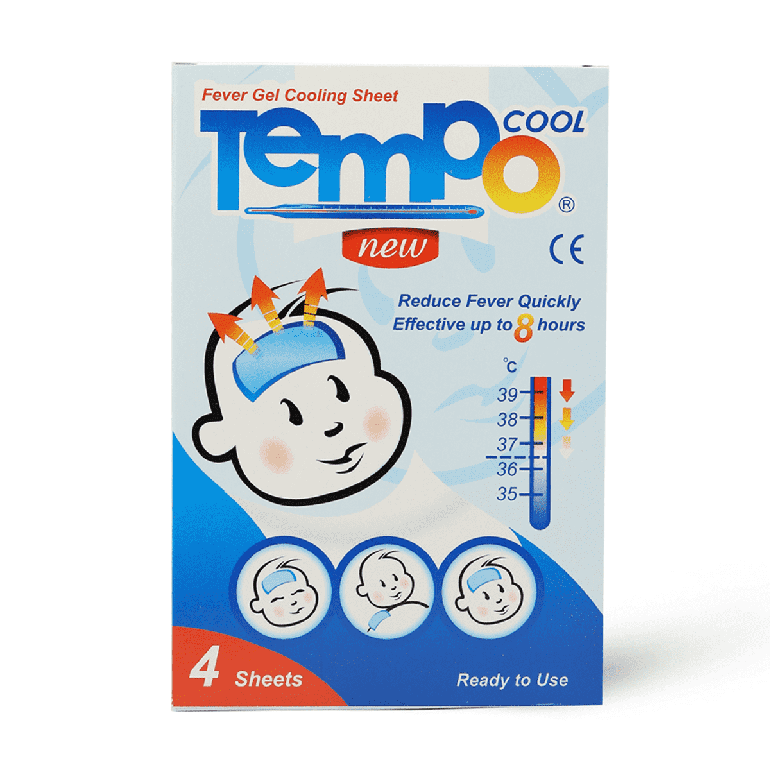 تيمبو كول لخفض الحرارة 4 قطع 