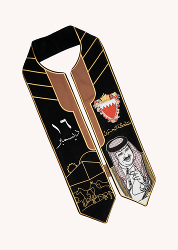 وشاح العيد الوطني البحريني بالون الاسود