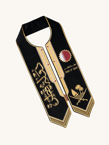   Doha Bisht Scarf - Black