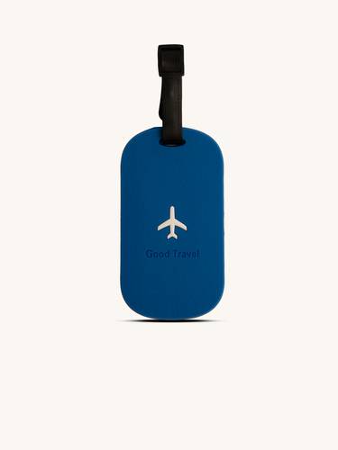 Luggage tag blue