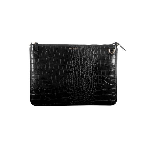 IDEAL OF SWEDEN Laptop Bag BLACK CROCO 13 inch