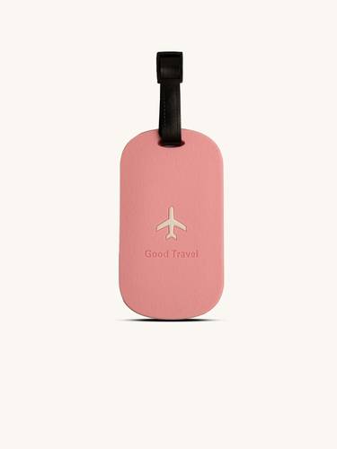 Luggage tag pink