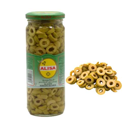 اليسا زيتون اخضر شرائح 440 جرام