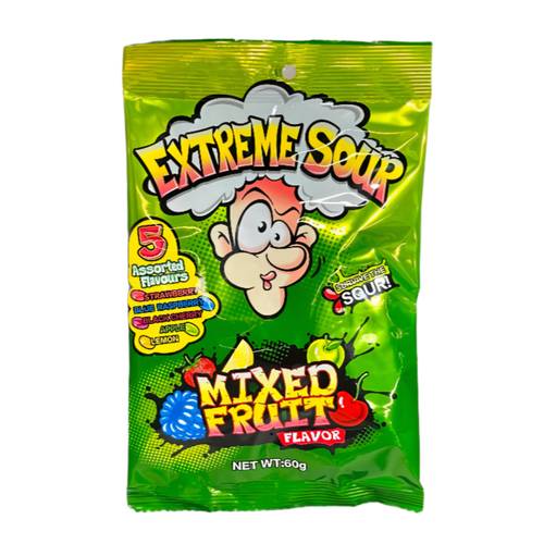 Extreme Sour Fruit Candy 60 G