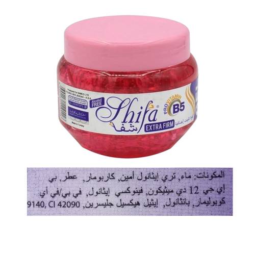 Shifa Extra Hold Hair Gel Pink 300 ML