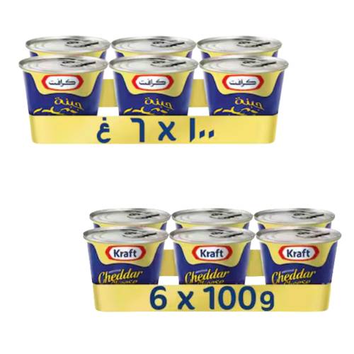كرافت جبنة شيدر 6 * 100 جرام