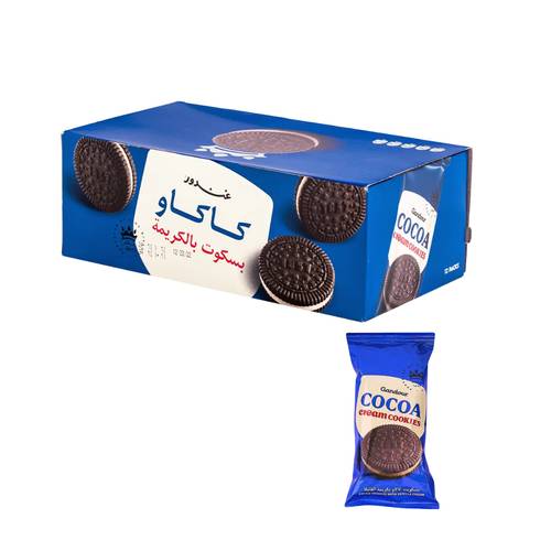 غندور بسكويت بكريمة الكاكاو 12 * 28جرام