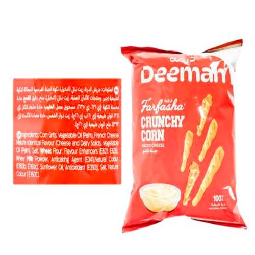 Deema Nacho Cheese Corn Fingers 20 * 20 G 