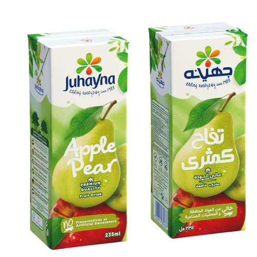 جهينه عصير تفاح كمثرى 235 مل
