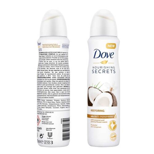 Dove Coconut And Jasmine Antiperspirant Deodorant 150 ML