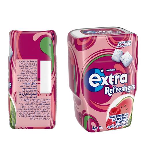 Extra Watermelon & Raspberry Flavored Gum 67 G