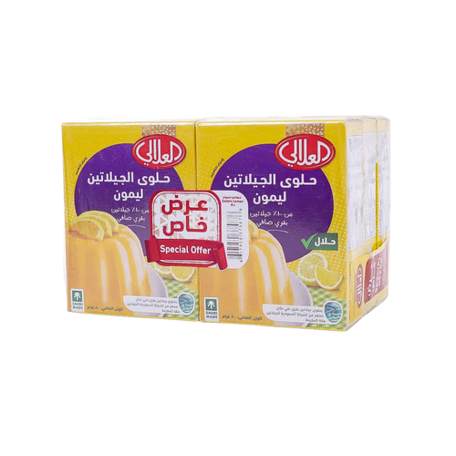 العلالي جيلاتين ليمون 85 جرام * 6 حبات 