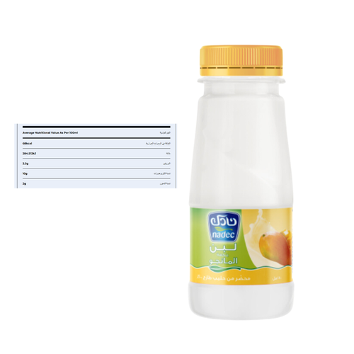 Nadec Mango Flavor Laban 180 ML