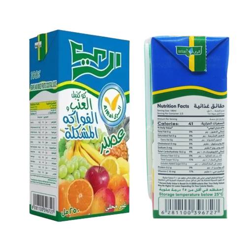 الري كوكتيل الفواكه المشكلة والعنب 250 مل