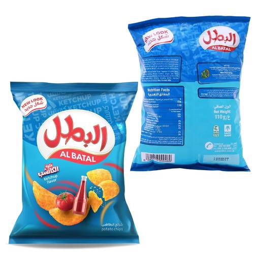 البطل رقائق البطاطس كاتشب 12 جرام
