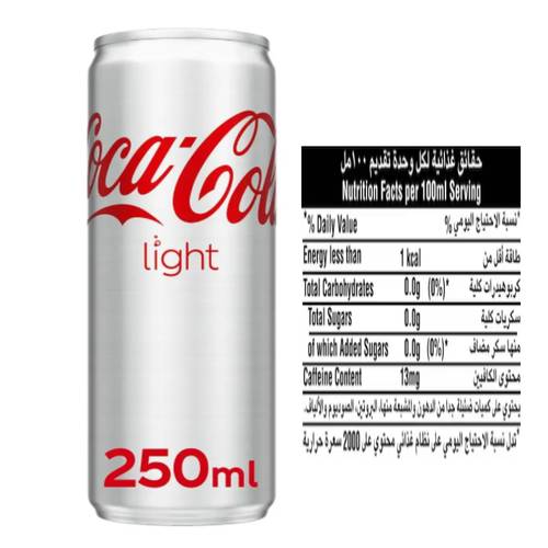 Coca-Cola Light Soft Drink 250 ML
