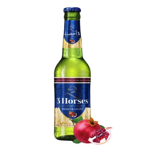 3Horses Pomegranate Malt Drink 330 ML