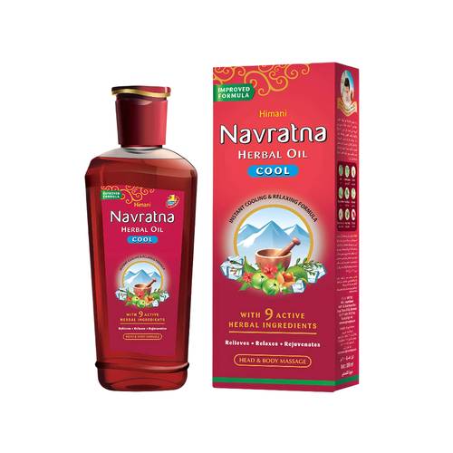Navratna Cold Pressed Herbal Oil With 9 Natural Ingredients 100 ML