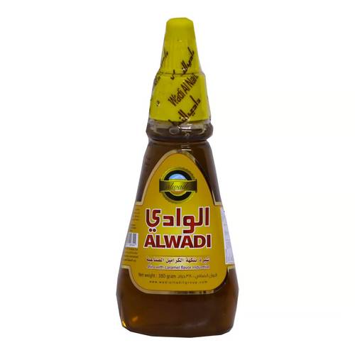 Alwadi Honey Bee Syrup With Caramel Flavor 380 G