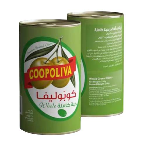  كوبوليفا زيتون اخضر حبة كاملة 350 جرام 
