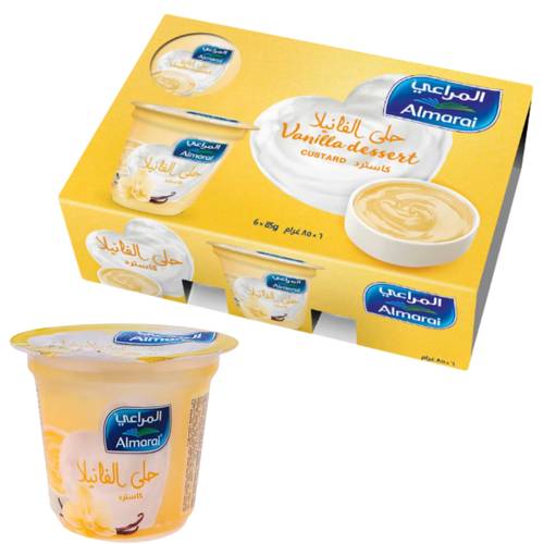 Almarai Custard Vanilla Dessert 6 x 85 G
