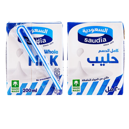 السعودية حليب كامل الدسم 200 مل