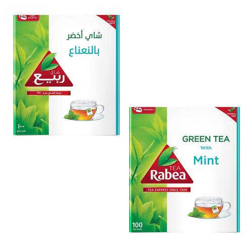 ربيع شاي أخضر بالنعناع 100 كيس