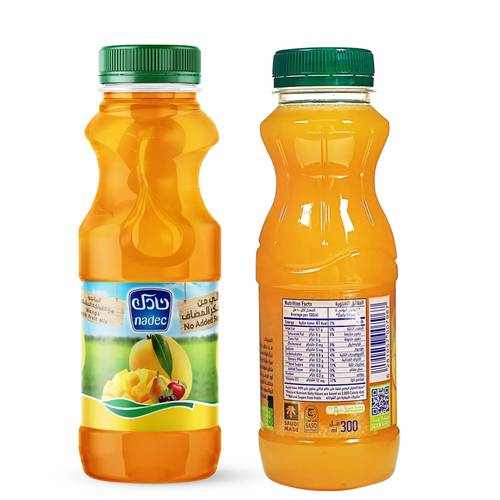 Nadec Mango & Mixed Fruit Juice Without Added Sugar 330 ML