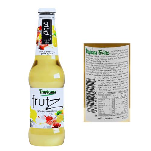 Tropicana Frutz Apple Cocktail Drink 240 ML