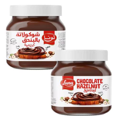 لونا شوكولاته كريمة بالبندق 400 جرام 