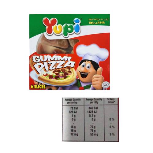 Yupi Gummy Candy Pizza 23 G