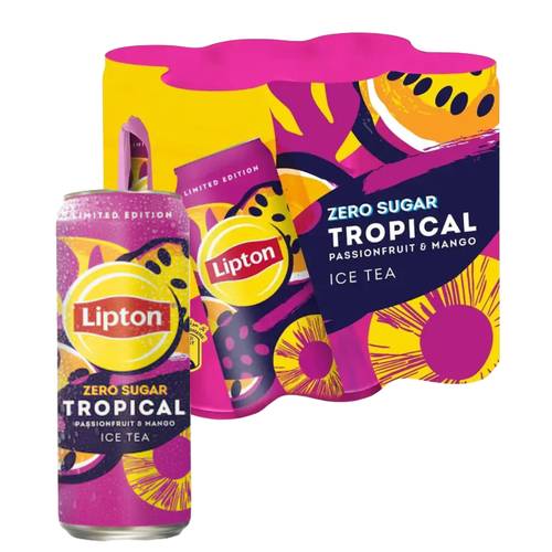 Lipton Tropical Iced Tea Unsweetened 6 * 240 ML
