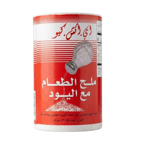 A H Q Table Salt with Iodine 737 ML