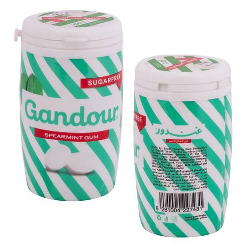 Ghandour Green Mint Sugar-Free Chewing Gum 32 PC