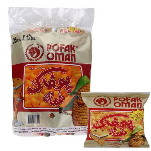 Oman Pofaki Chips 12 g × 24 Pack 