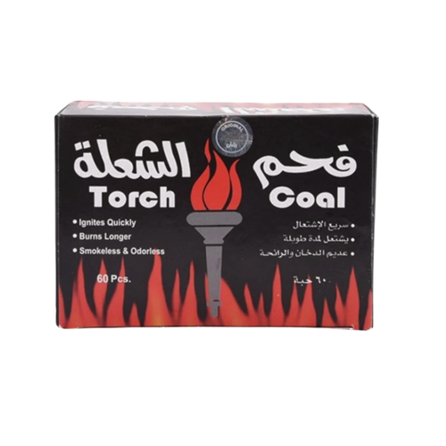 فحم الشعلة سريع الاشتعال 60 حبه