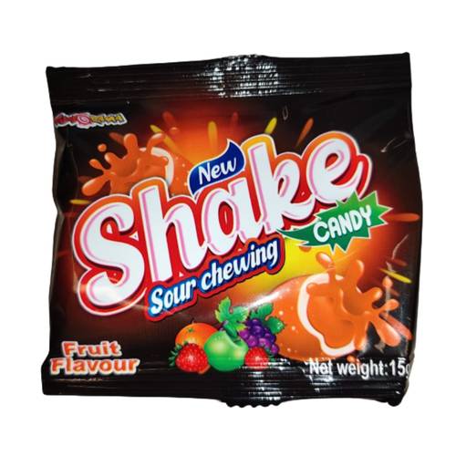New Shake Sour Chewy Candy 15 G