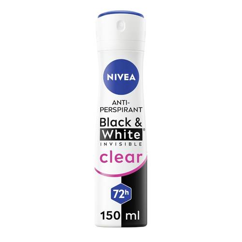 NIVEA Invisible Deodorant Black & White 150 Ml