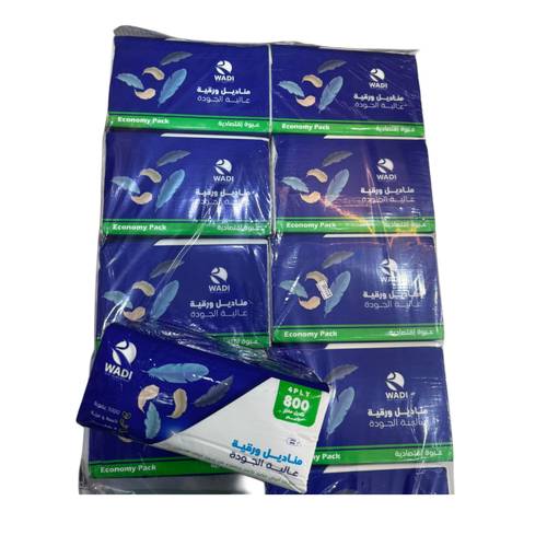 Wadi Shedda High Quality Paper Tissues 10*800 Tissues