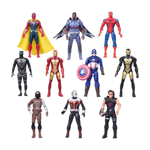 Super Hero 10 Character Figures Size 6.7-Inch