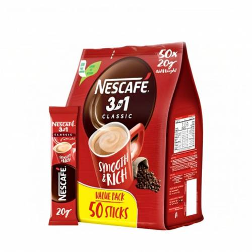 نسكافيه كلاسيك 3 في 1 ناعمة وغنية 50 * 20 جرام 
