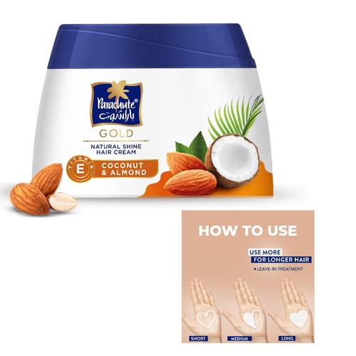 Parachute Shine Hair Cream With Almond & Coconut 140 ML