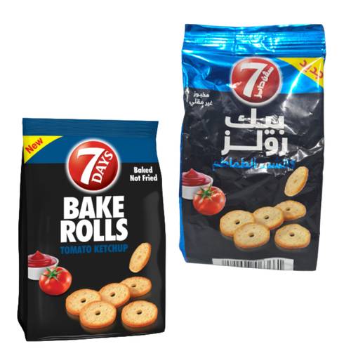 7Days Bake Rolls Tomato Ketchup Flavor 60 G