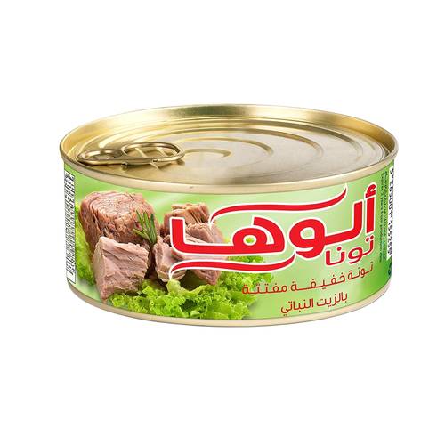 ألوها تونه مفتكة بالزيت الحيواني 165 جرام