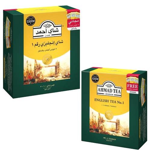 Ahmad Tea English Tea Number One 100 Bags 