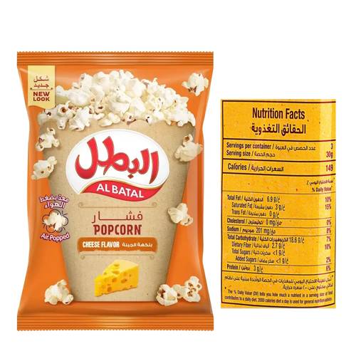  البطل فشار بنكهة الجبنة 90 جرام