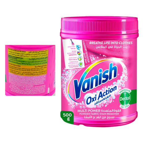 Vanish Oxi Action Stain Removal Powder 500 G